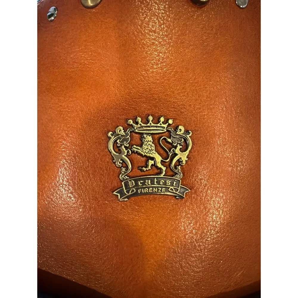Pratesi Firenze Leather Studded Wristlet